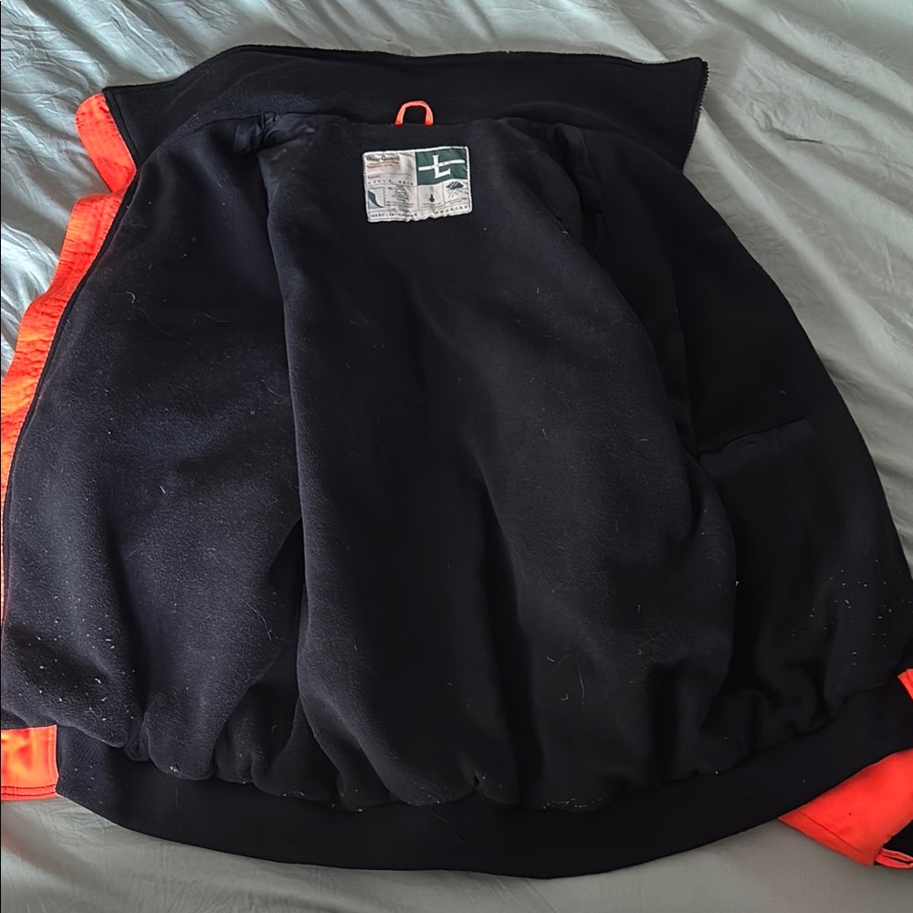 Black and Orange Utility Jacket